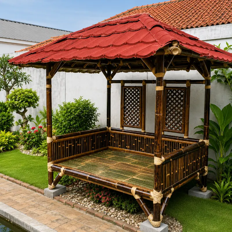 Gazebo Bambu Mewah